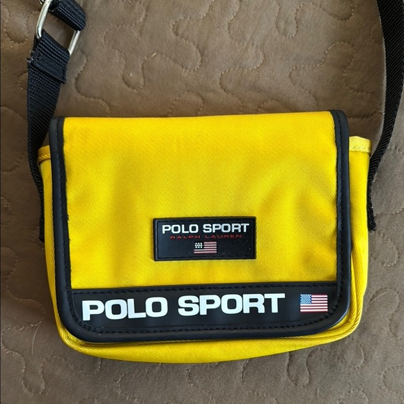 Polo by Ralph Lauren Yellow Crossbody Bag - Picture 1 of 5